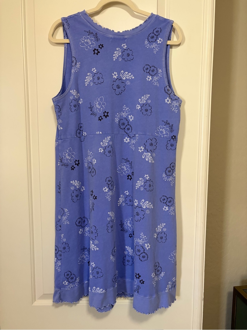 πππfresh produce Periwinkle Purple Floral Empire Waist Midi Dressππ«π - Picture 10 of 14